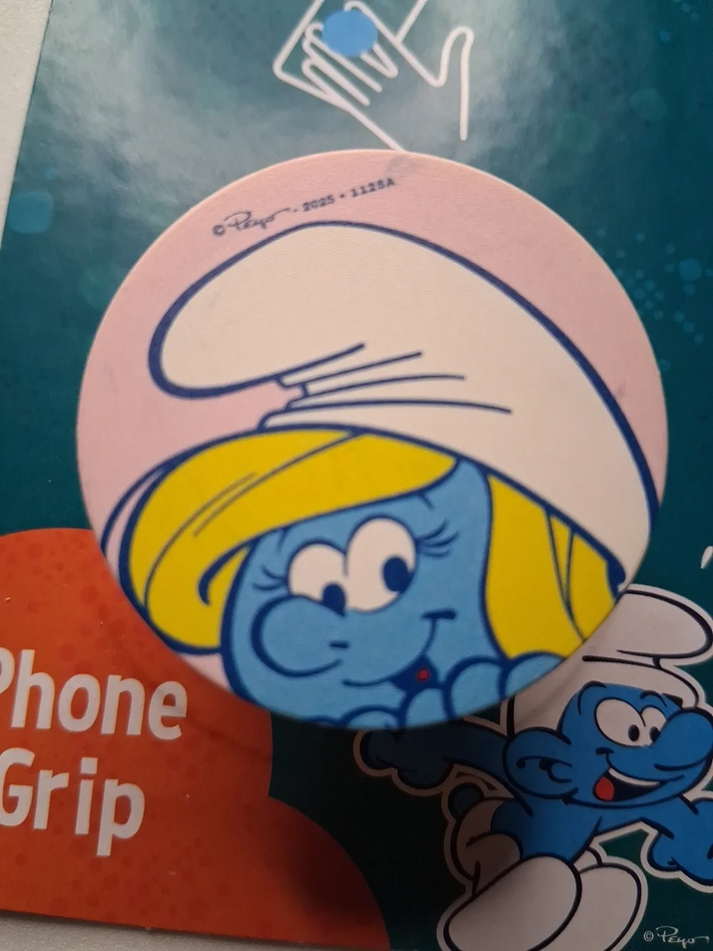 Smurfette Phone Grip Stand ~ Blue & White Smurfs ~ Best Brands ☆